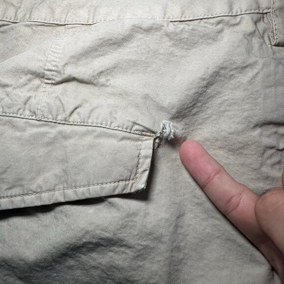 Maharishi Pants Mens Large (34W) Beige Hemp Military Streetwear Utility Pockets - Picture 2 of 13